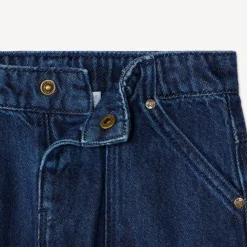 Rechterschijf baby jongensjeans met vintage geborduurde patches