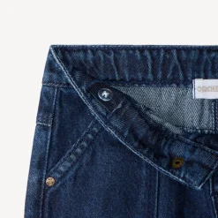 Rechterschijf baby jongensjeans met vintage geborduurde patches
