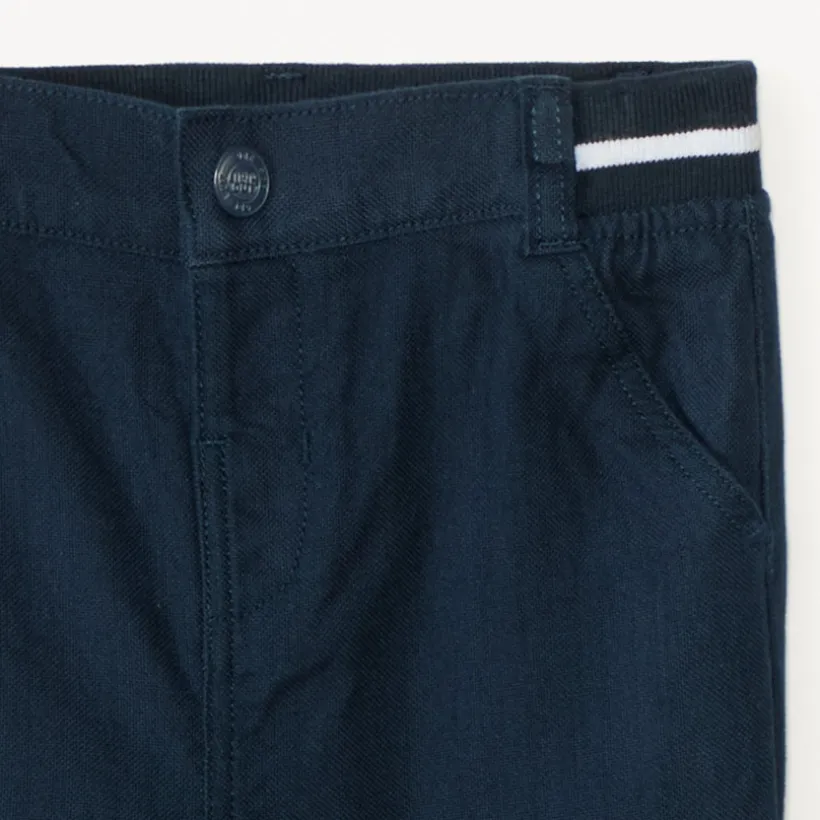 Rechthoekige broek met elastische taille voor babyjongen