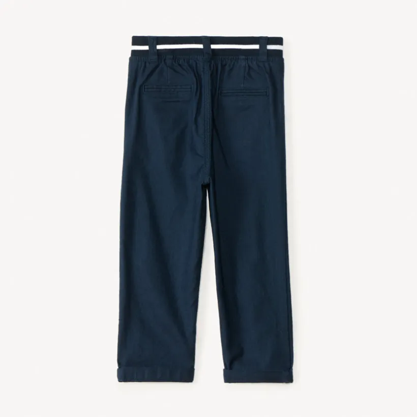 Rechthoekige broek met elastische taille voor babyjongen