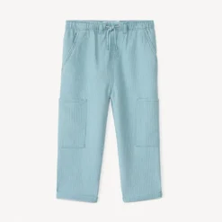 Rechthoekige broek van canvas met cargozakken voor babyjongen