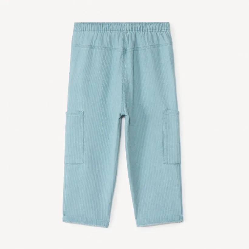 Rechthoekige broek van canvas met cargozakken voor babyjongen