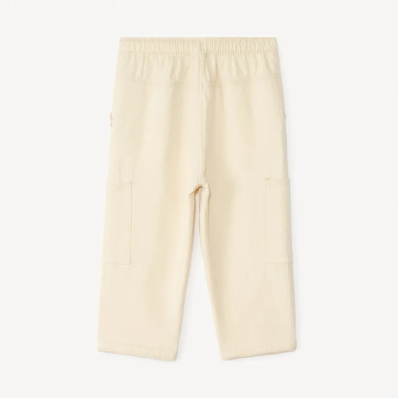 Rechthoekige broek van canvas met cargozakken voor babyjongen