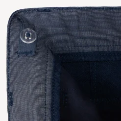 Rechthoekige broek van stof met riem jongens