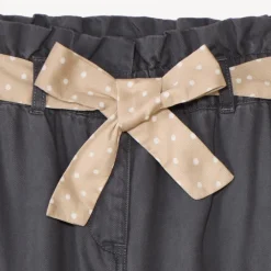 Rechthoekige cargobroek met riem meisjes
