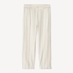 Rechthoekige gestreepte katoenen broek jongens