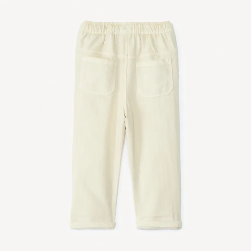 Rechthoekige jeans gevoerd met micropolaire voor babyjongens