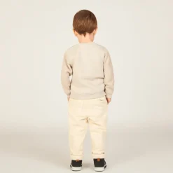 Rechthoekige jeans gevoerd met micropolaire voor babyjongens
