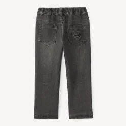 Rechthoekige jeans jongens met gebruikt effect