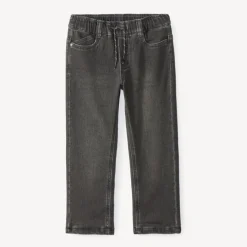 Rechthoekige jeans jongens met gebruikt effect