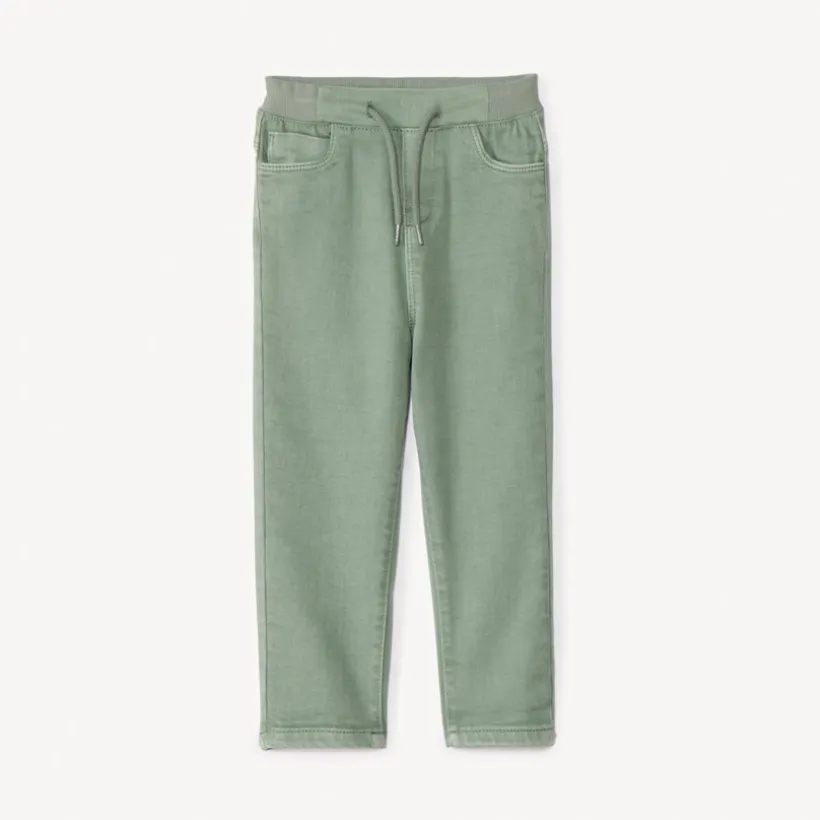 Rechthoekige jeans met berenzak voor babyjongen