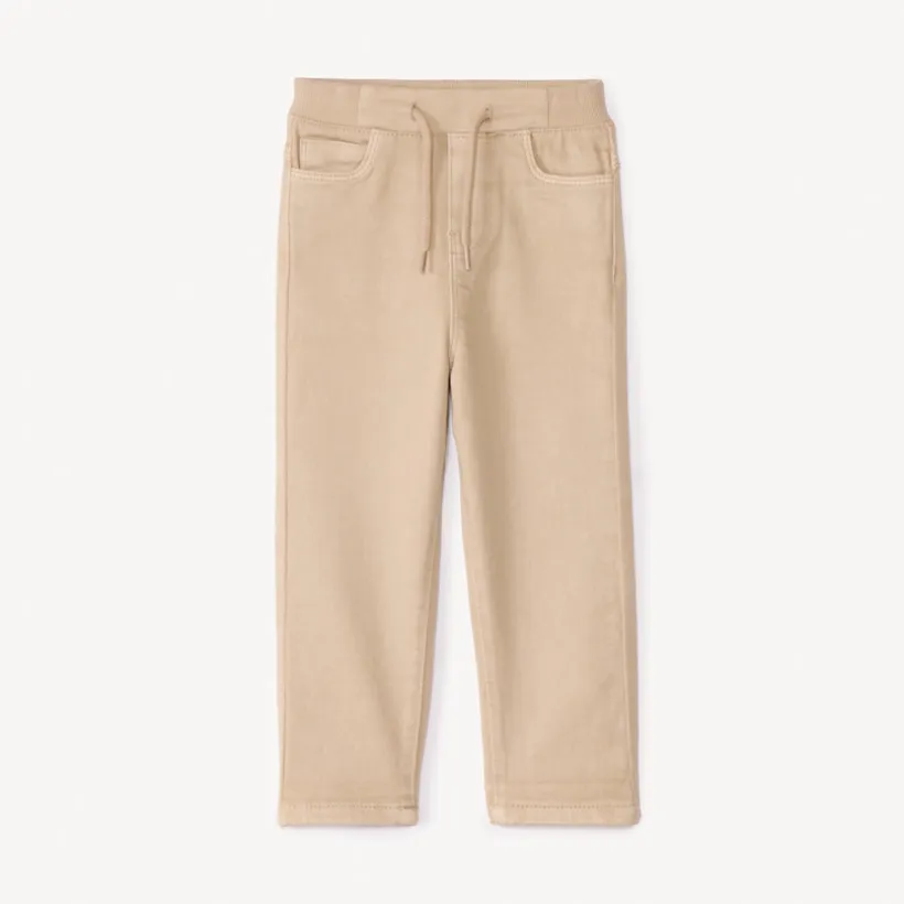 Rechthoekige jeans met berenzak voor babyjongen