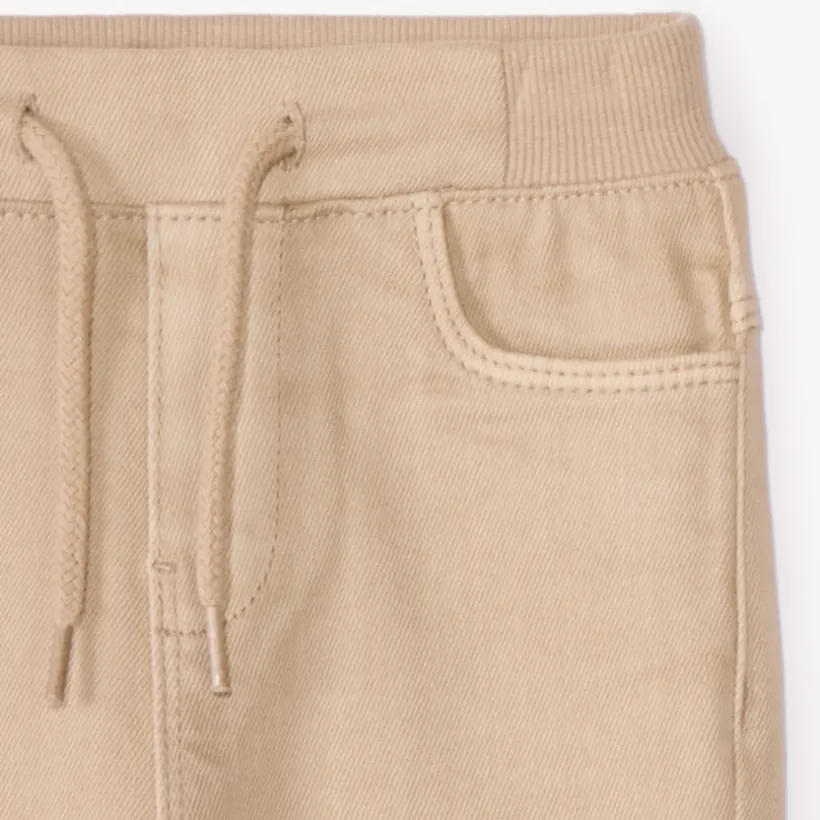 Rechthoekige jeans met berenzak voor babyjongen