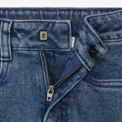 Rechthoekige jeans met reliëfprint jongens