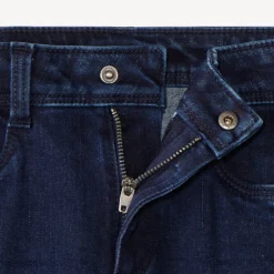 Rechthoekige jeans met reliëfpatroon jongens