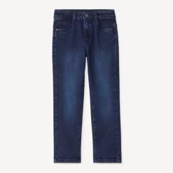 Rechthoekige jeans met reliëfpatroon jongens