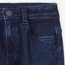 Rechthoekige jeans met reliëfpatroon jongens