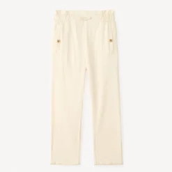 Rechthoekige unicolor broek meisjes