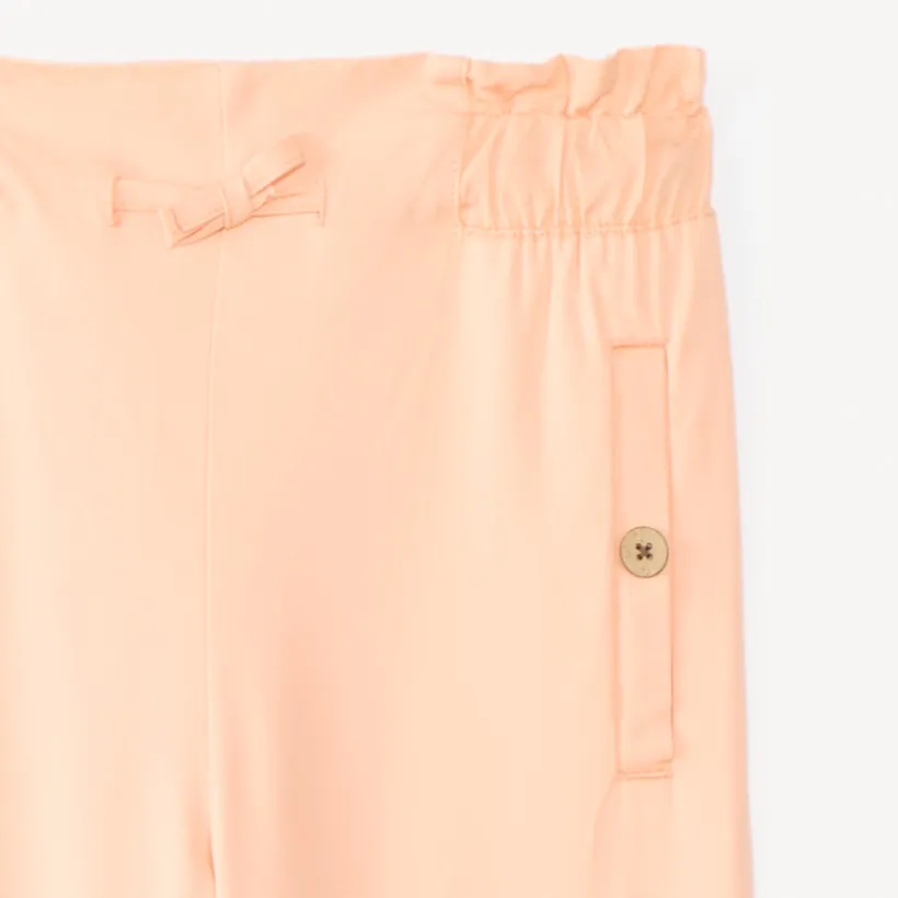 Rechthoekige unicolor broek meisjes