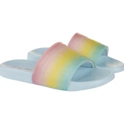 Regenbogen pailletten sandalen meisjes met bandje volgens maat