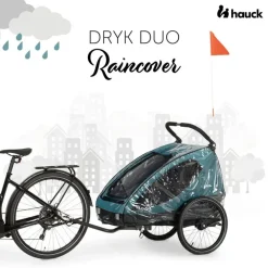 Regenhoes voor de Dryk Duo en Dryk Duo Plus fietskar