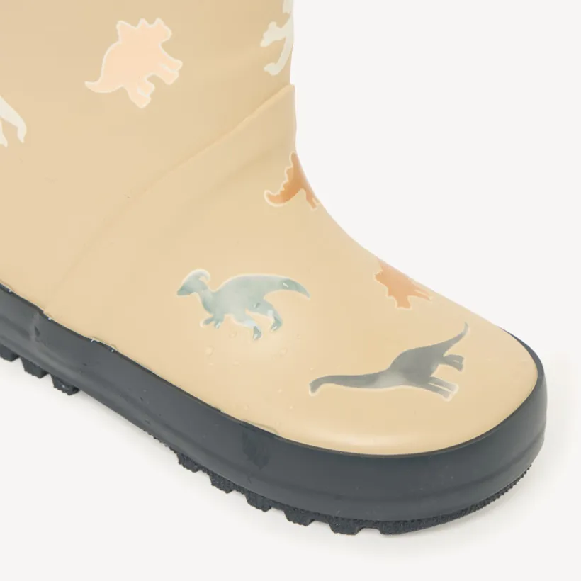 Regenlaarzen voor jongens met dino-patroon en kleurverandering