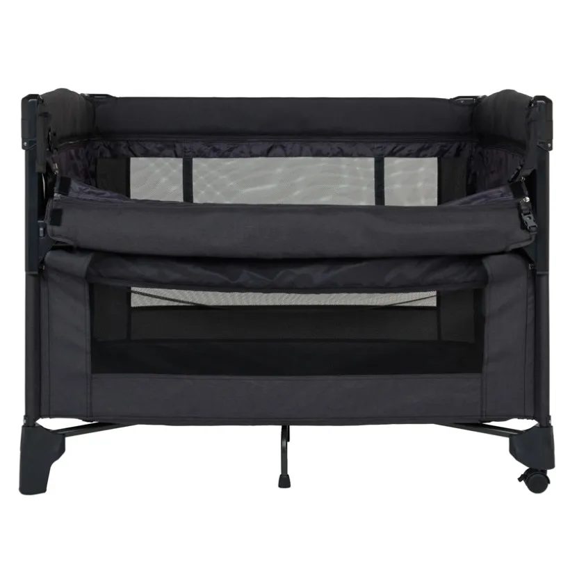 Reisbed met co-sleeper sleepli - Zwart