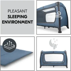 Reisbed met luierkussen Play N Relax Center Dark Blue