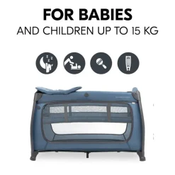 Reisbed met luierkussen Play N Relax Center Dark Blue
