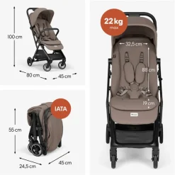 Reis Buggy Fly N Care Ultra Compact Mocha