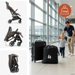 Reis Buggy Fly N Care Ultra Compact Mocha