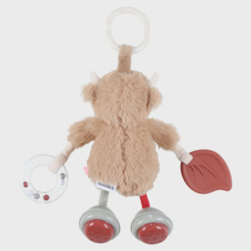 Reisknuffel Koe Fluffy Beige