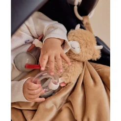 Reisknuffel Koe Fluffy Beige