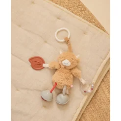 Reisknuffel Koe Fluffy Beige
