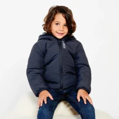 Reversibel gewatteerd reflecterend windjack jongens