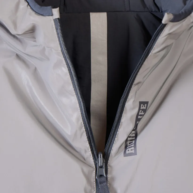 Reversibel gewatteerd reflecterend windjack jongens