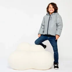 Reversibel gewatteerd reflecterend windjack jongens