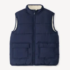 Reversible zonder mouwen donsjack jongens
