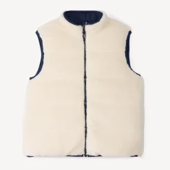 Reversible zonder mouwen donsjack jongens