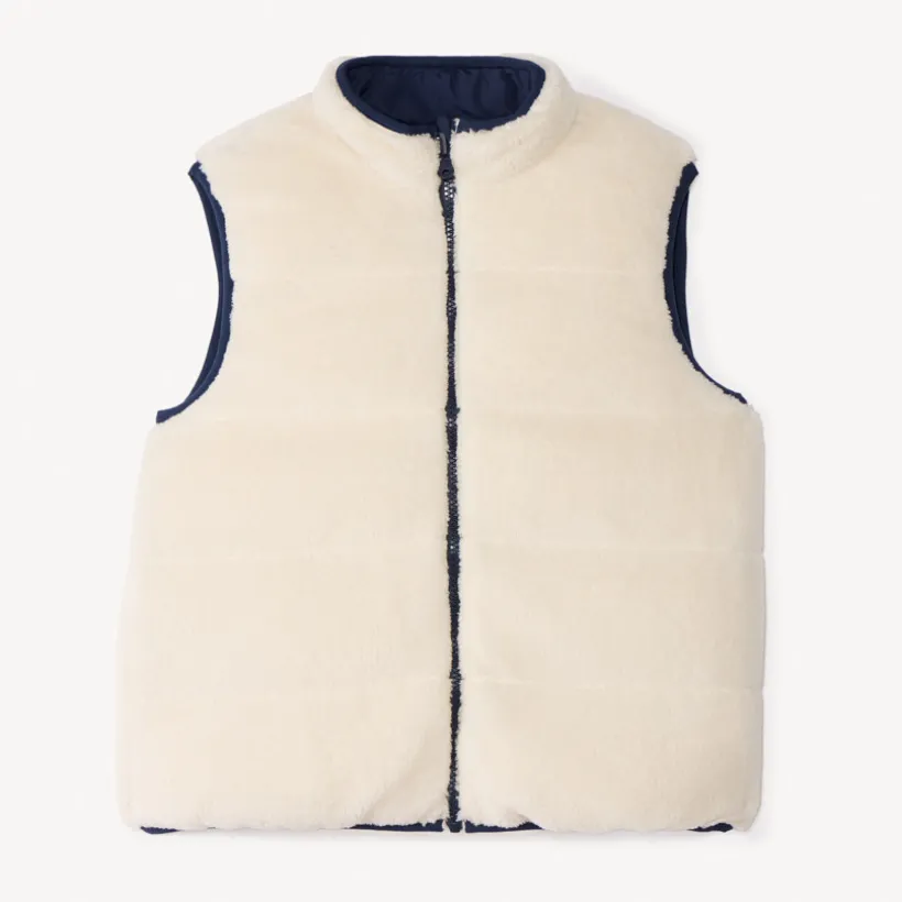 Reversible zonder mouwen donsjack jongens