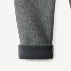 Ribbroekje met fleecevoering in effen kleur voor meisje