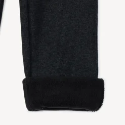 Ribgebreide en fleece gevoerde legging meisjes