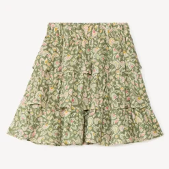 Rimpelrok met een bloemenprint meisjes