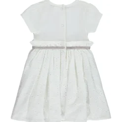 Robe body met korte mouwen print Tour Eiffel + Engels borduursel voor baby meisje