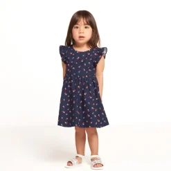 Robe korte mouwen met bloemen voor meisjes