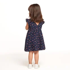 Robe korte mouwen met bloemen voor meisjes