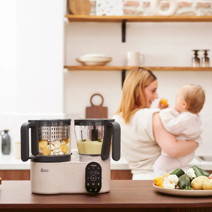 Robot multi-fonction Nutribaby Evolution - minéral/beige