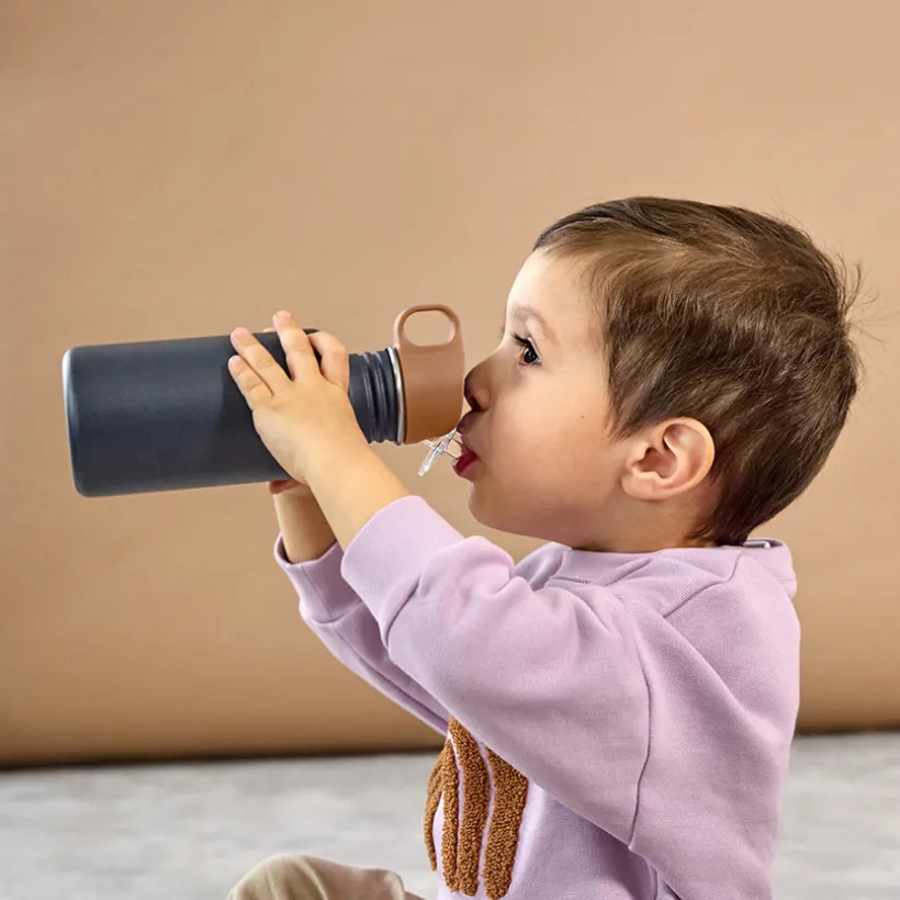 Roestvrijstalen drinkfles 500ml Smile Navy