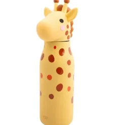 Roestvrijstalen drinkfles + rietje silicone - Pipa - 350 ml