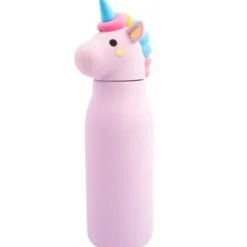 Roestvrijstalen drinkfles + rietje silicone - Luna - 350 ml